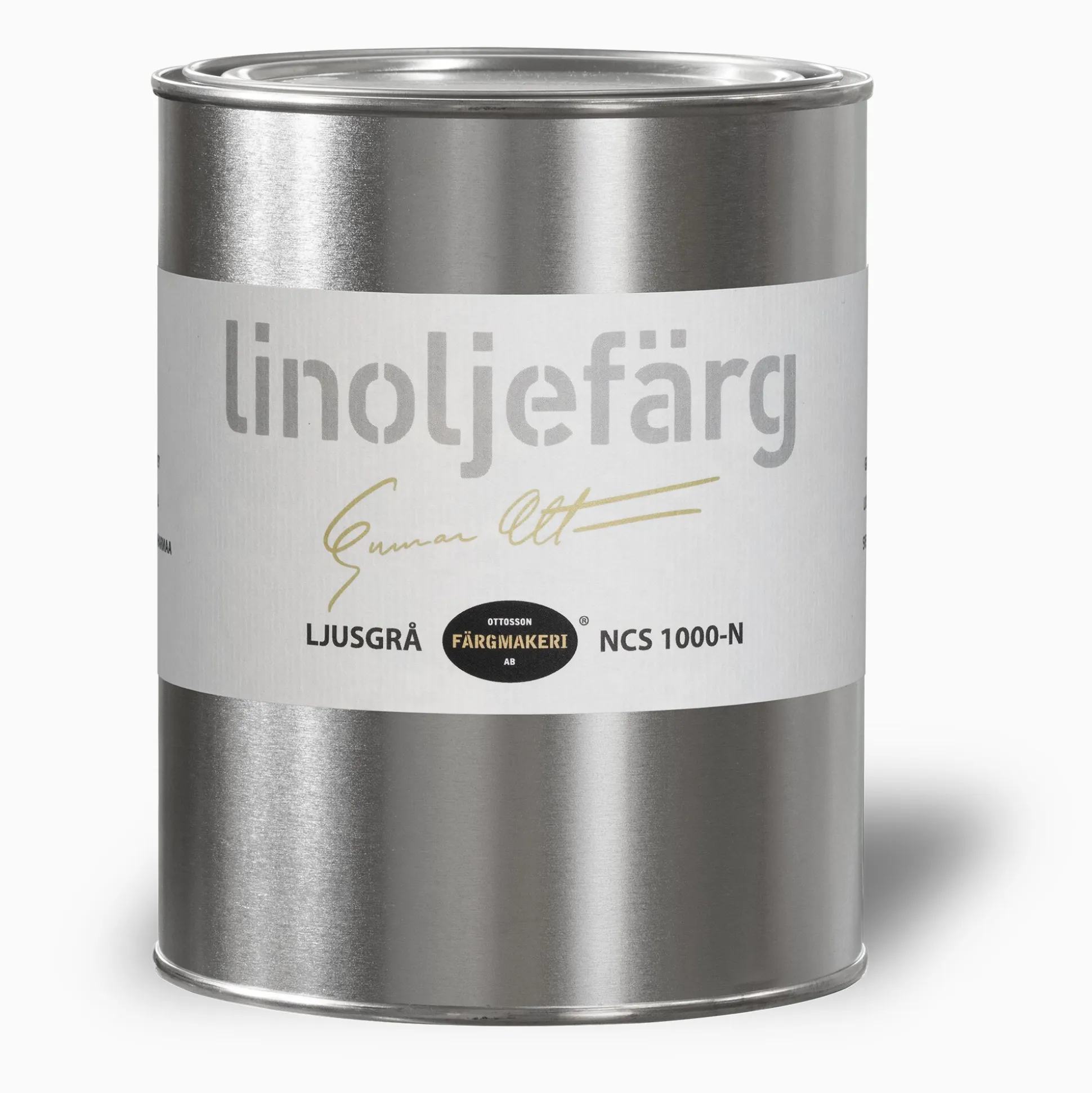 Ljusgrå linoljefärg 1 liter