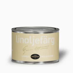 Ljusgul linoljefärg provburk