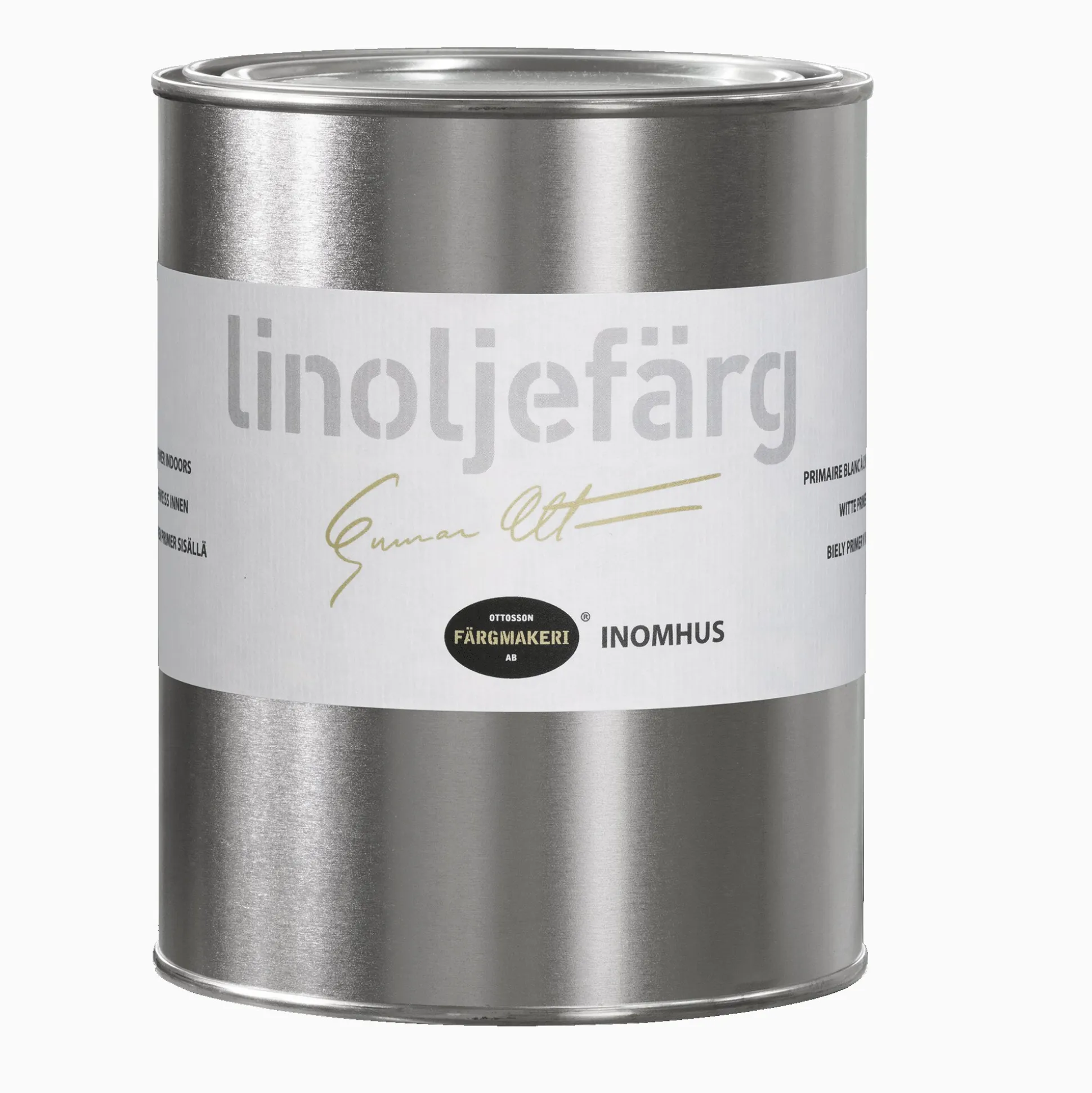Matt Vit linoljefärg - 3 liter