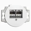 Modularuttag vit porslin insats