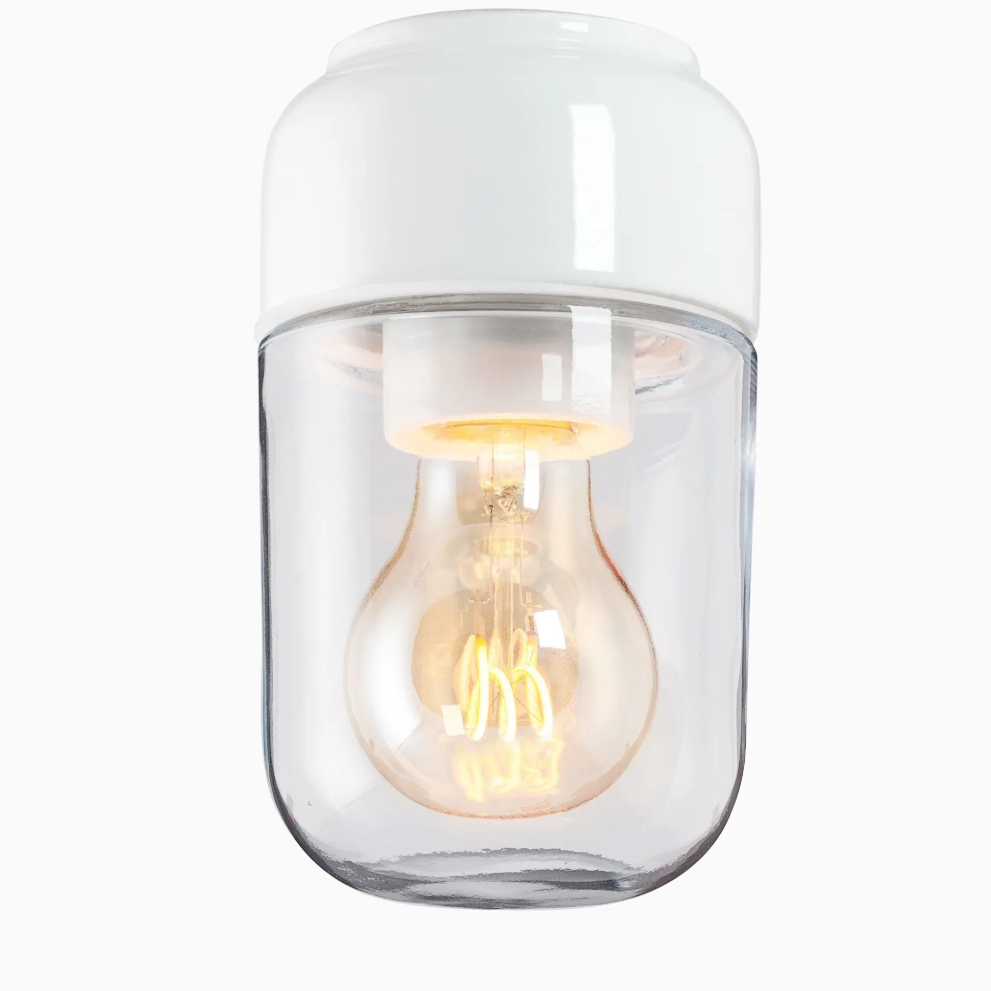 Ohm 100 H170 vit med opalglas - E27