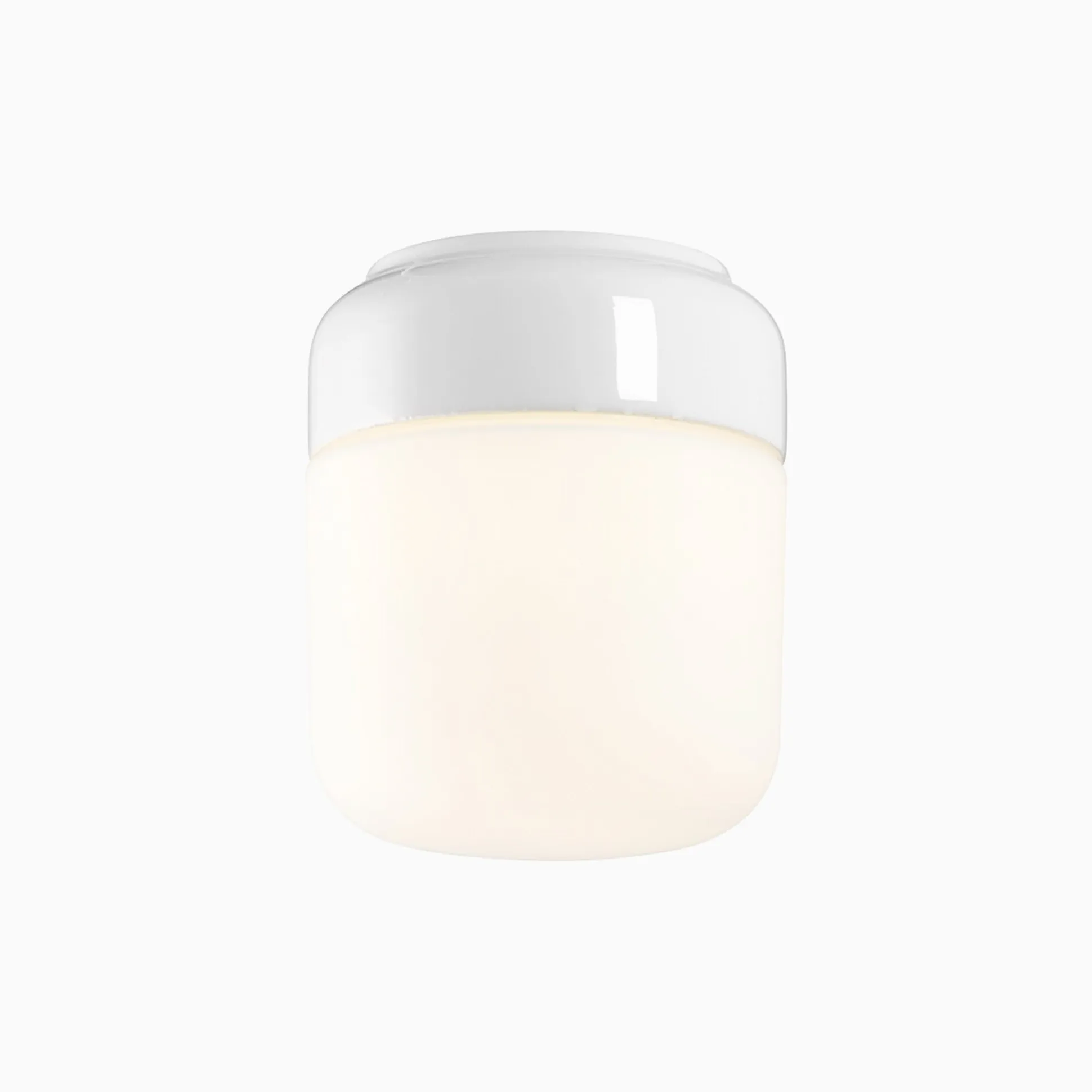 Ohm 140 H170 vit med opalglas - Ledmodul 3000K