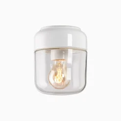 Ohm 140 H170 vit med opalglas - Ledmodul 3000K
