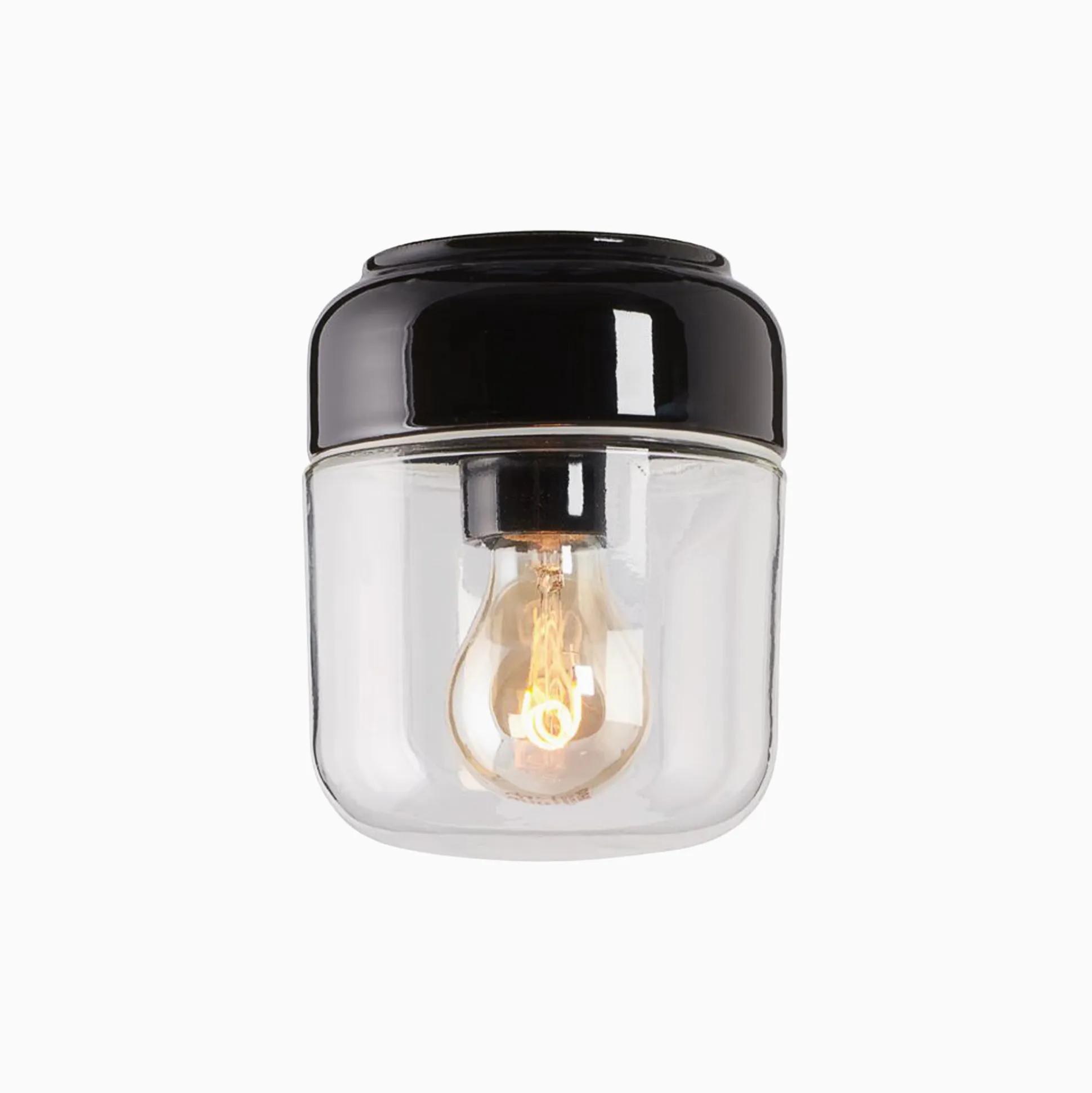 Ohm 140 H170 vit med opalglas - Ledmodul 3000K