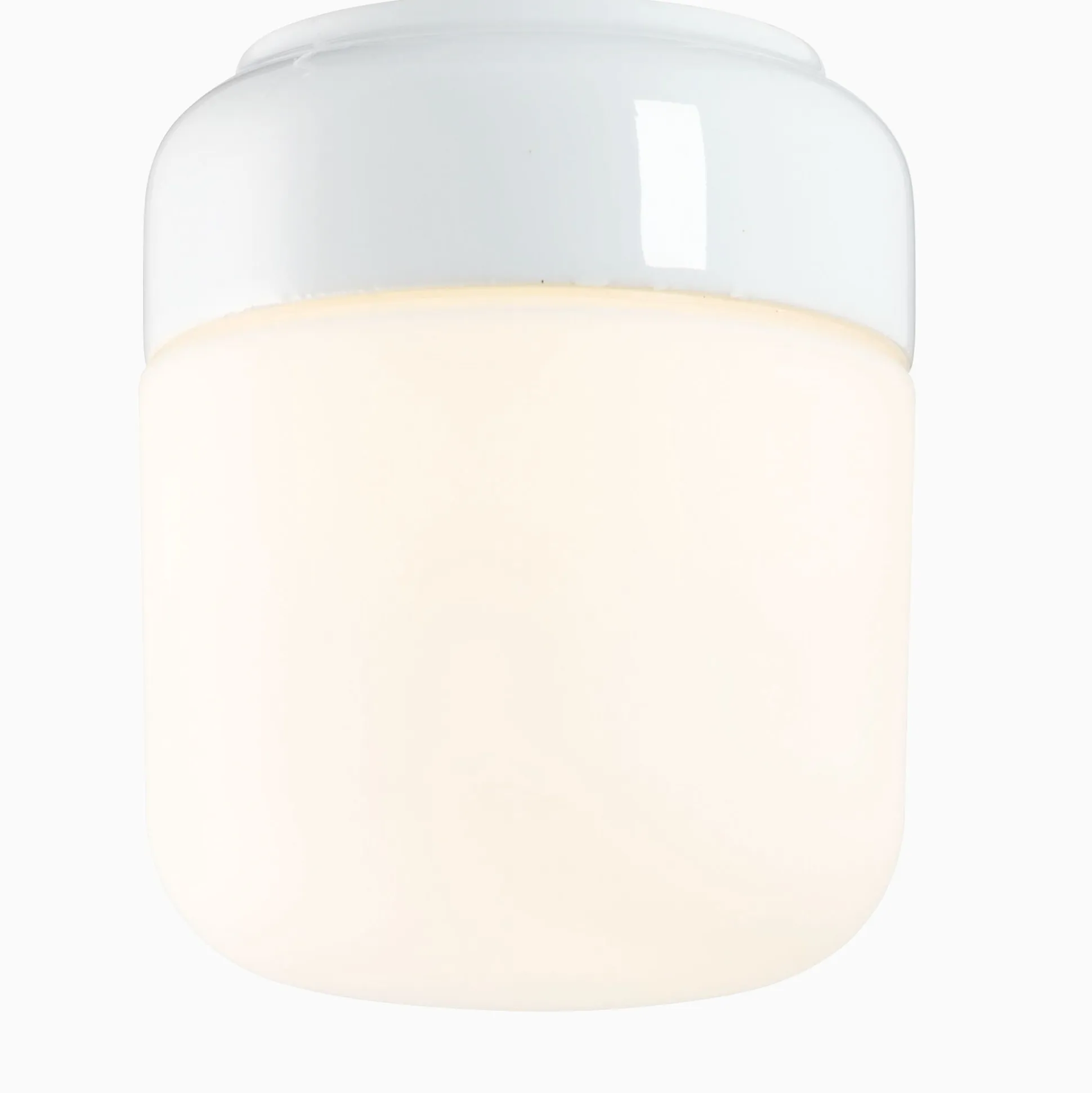 Ohm 140 H170 vit med opalglas - Ledmodul 3000K