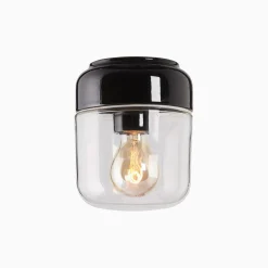 Ohm 140 H170 vit med opalglas - Ledmodul 3000K