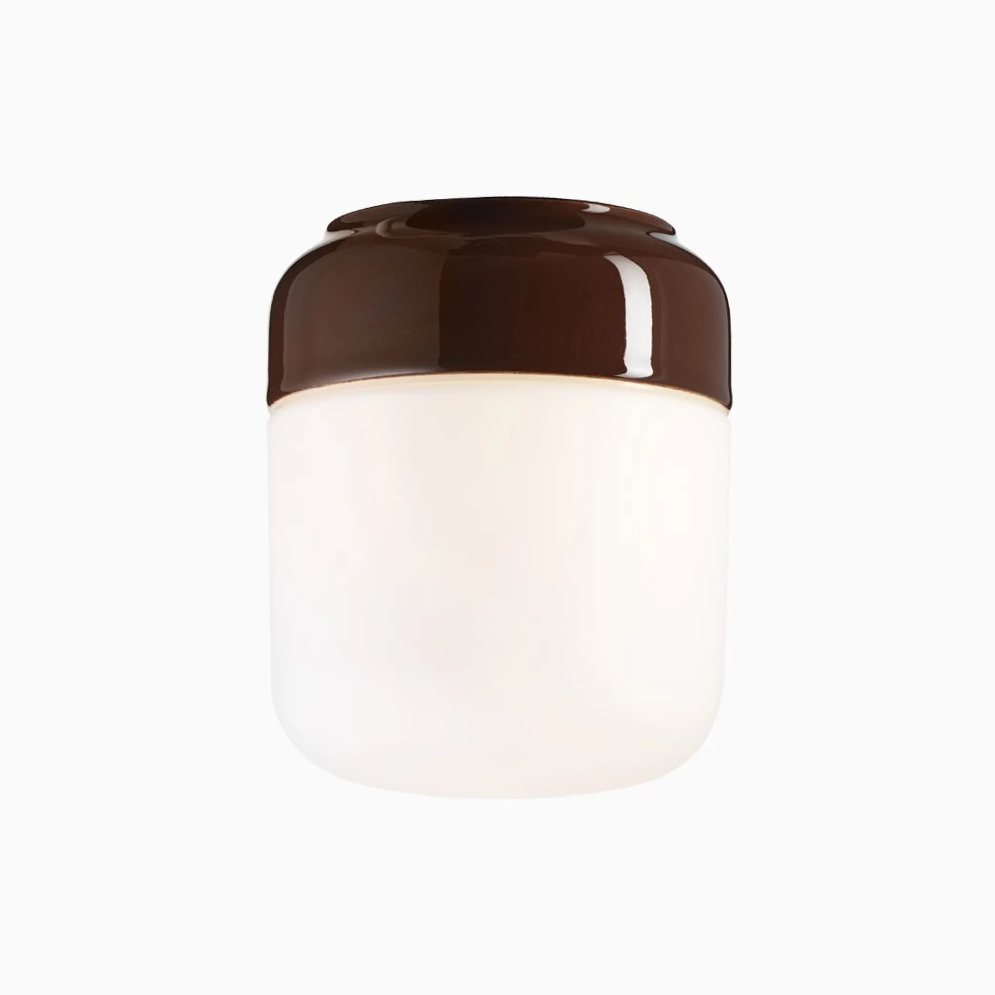 Ohm 140 H170 vit med opalglas - Ledmodul 3000K
