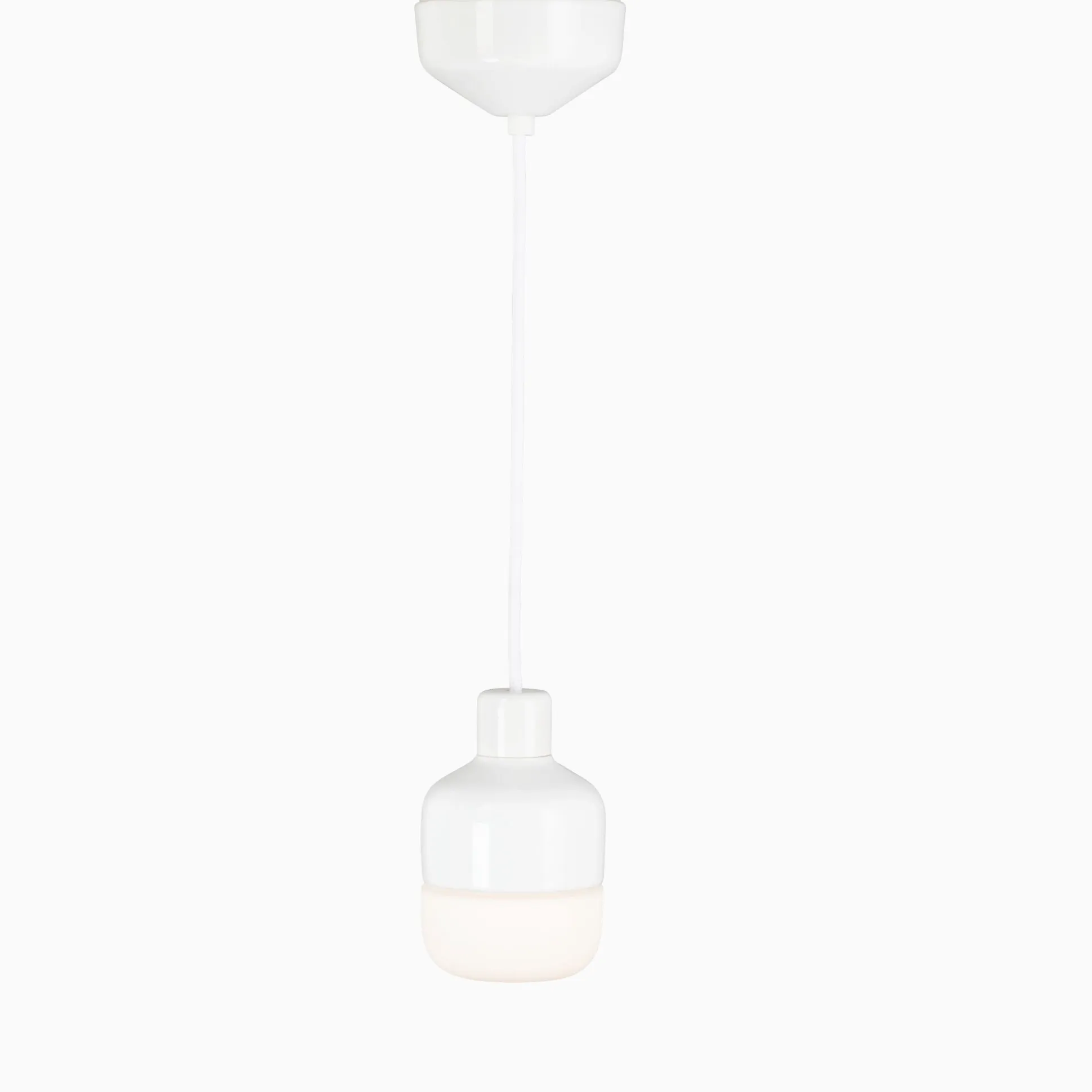 Ohm pendel 100 H155 vit med opalglas - G9