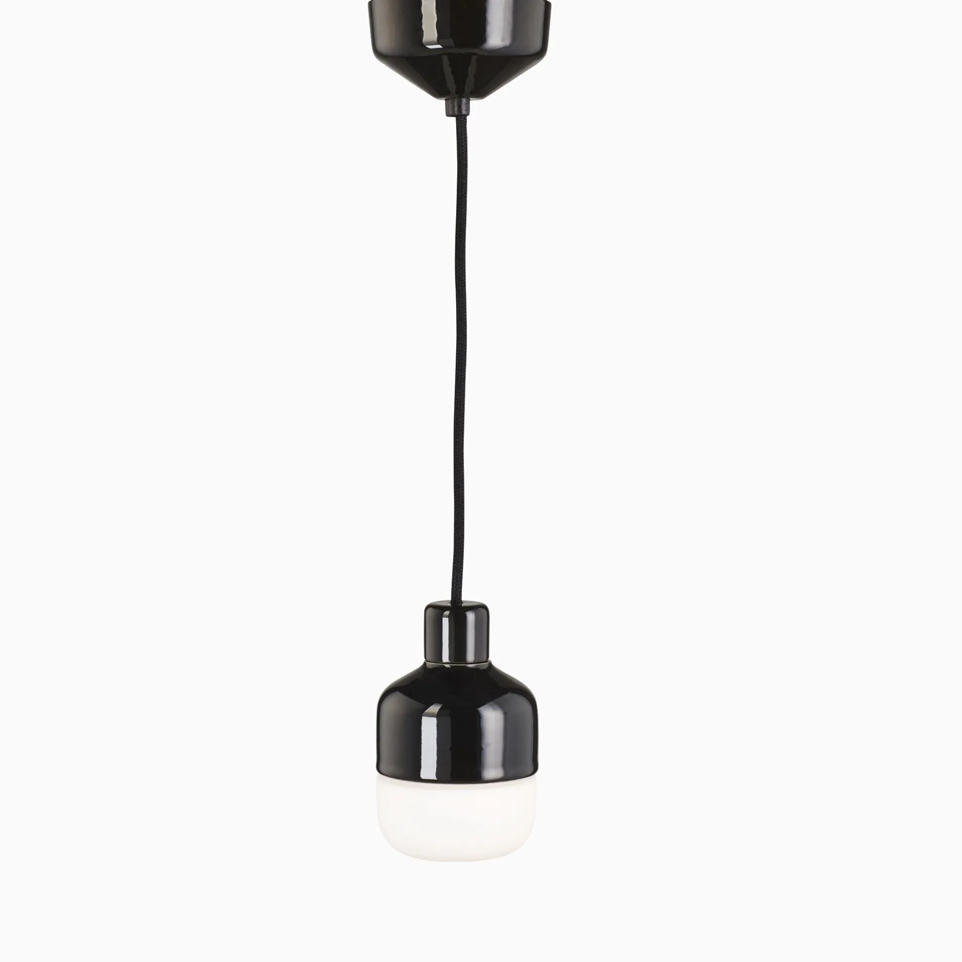 Ohm pendel 100 H155 vit med opalglas - G9