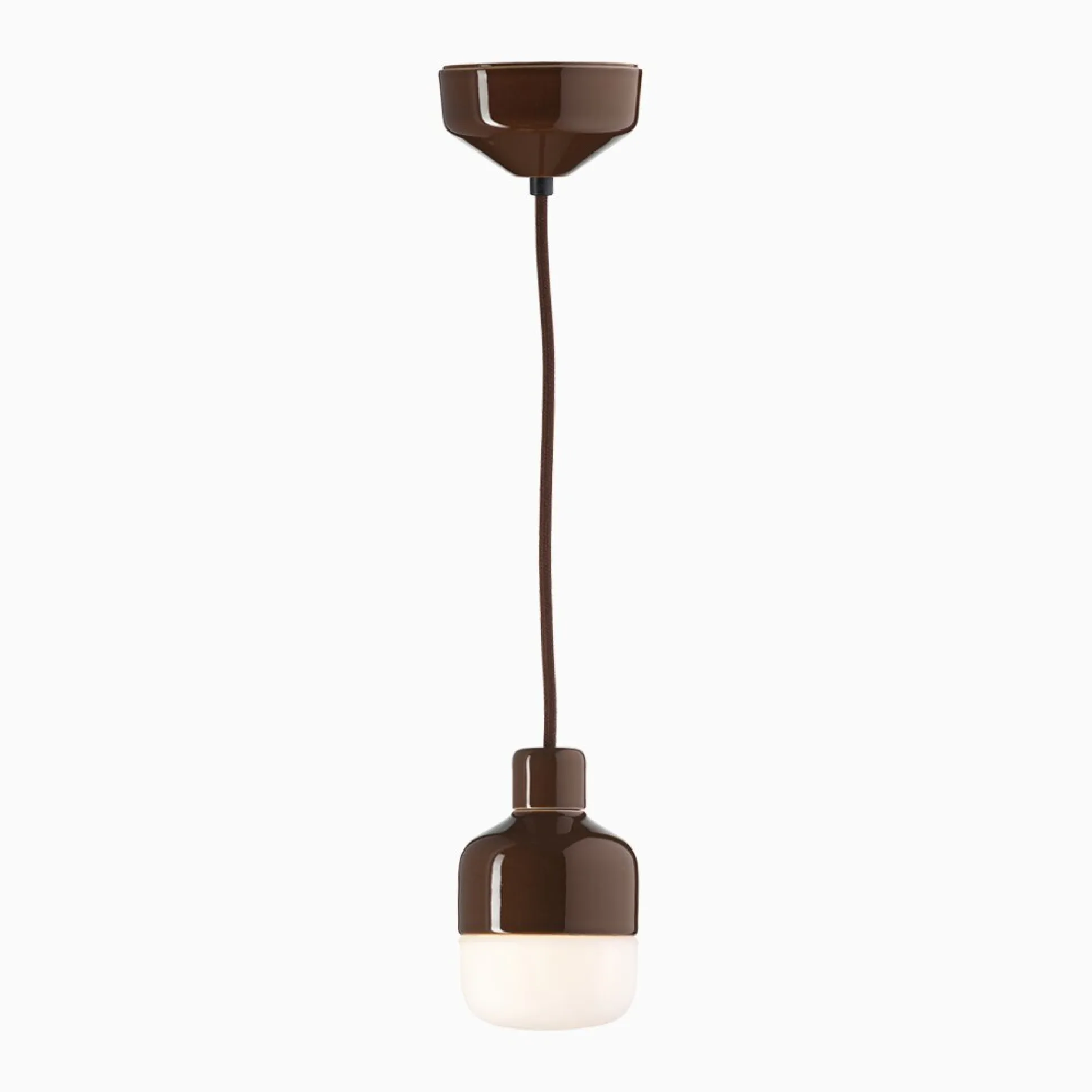 Ohm pendel 100 H155 vit med opalglas - G9