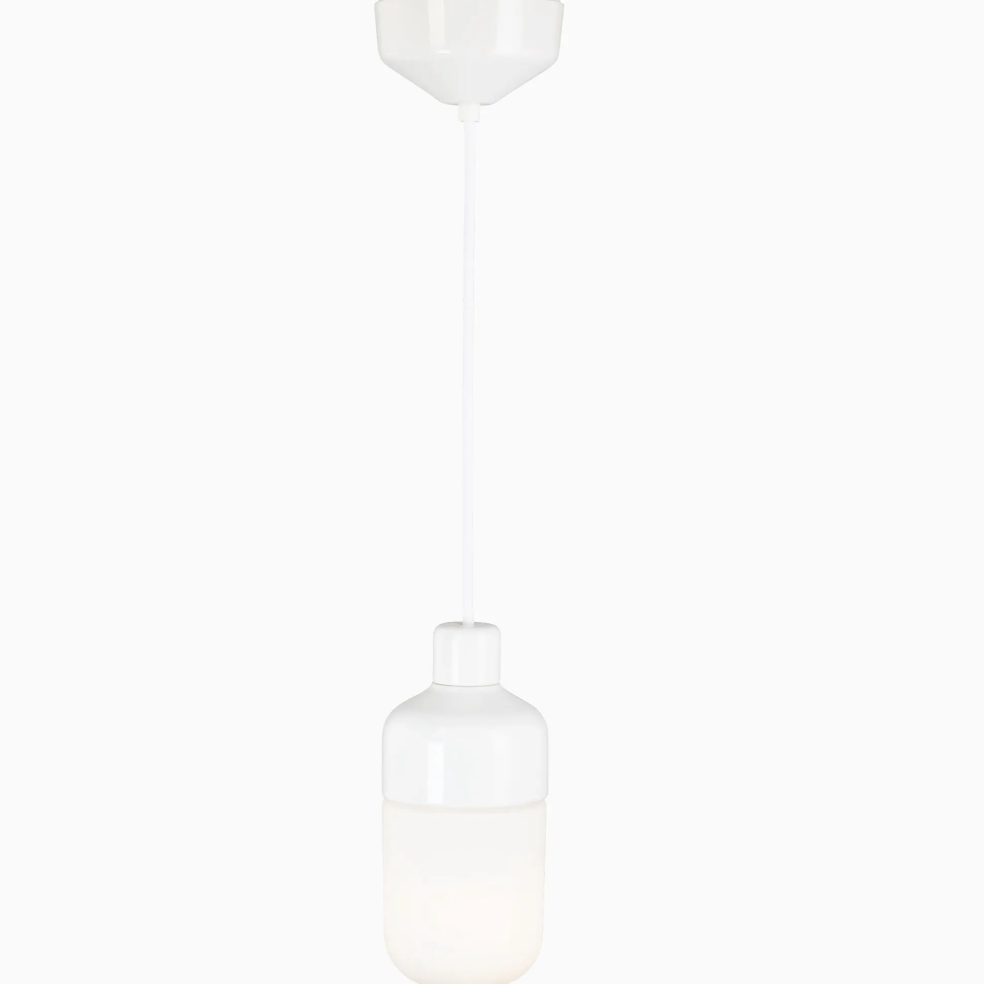 Ohm pendel 100 H215 vit med opalglas - E27