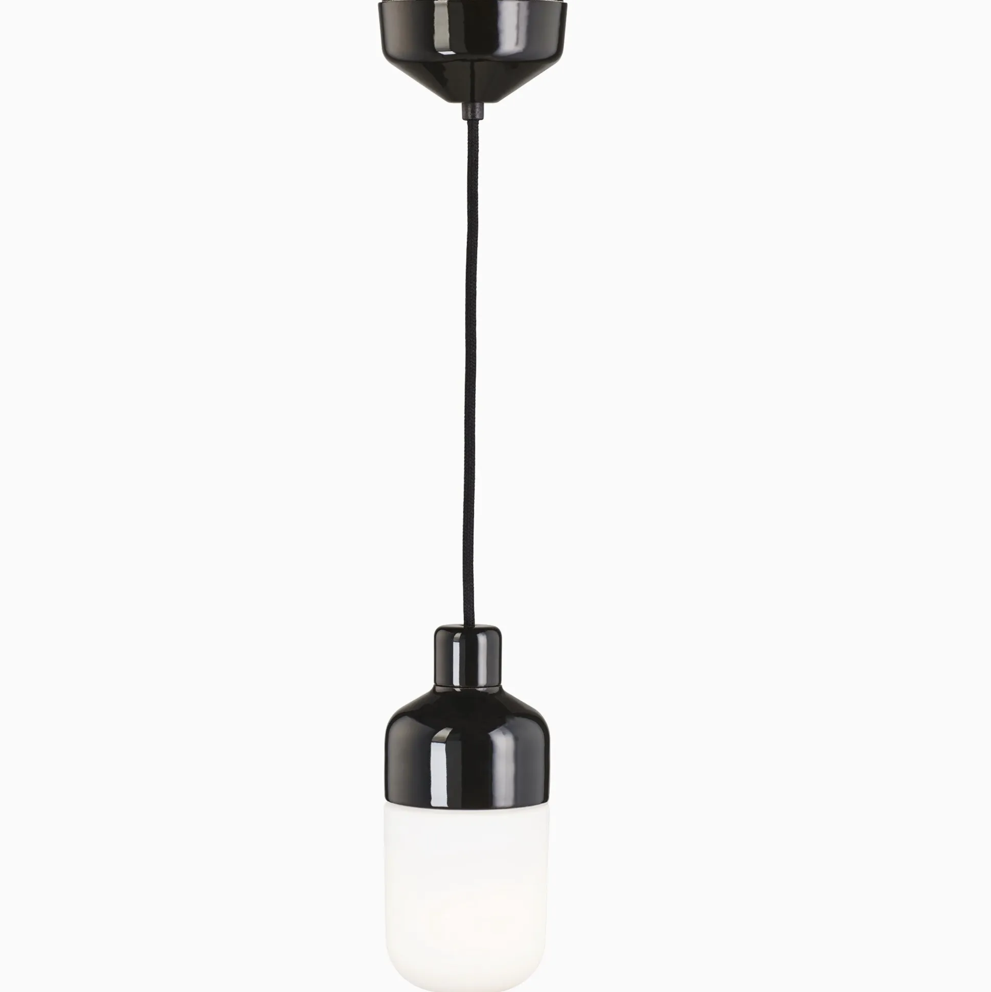 Ohm pendel 100 H215 vit med opalglas - E27