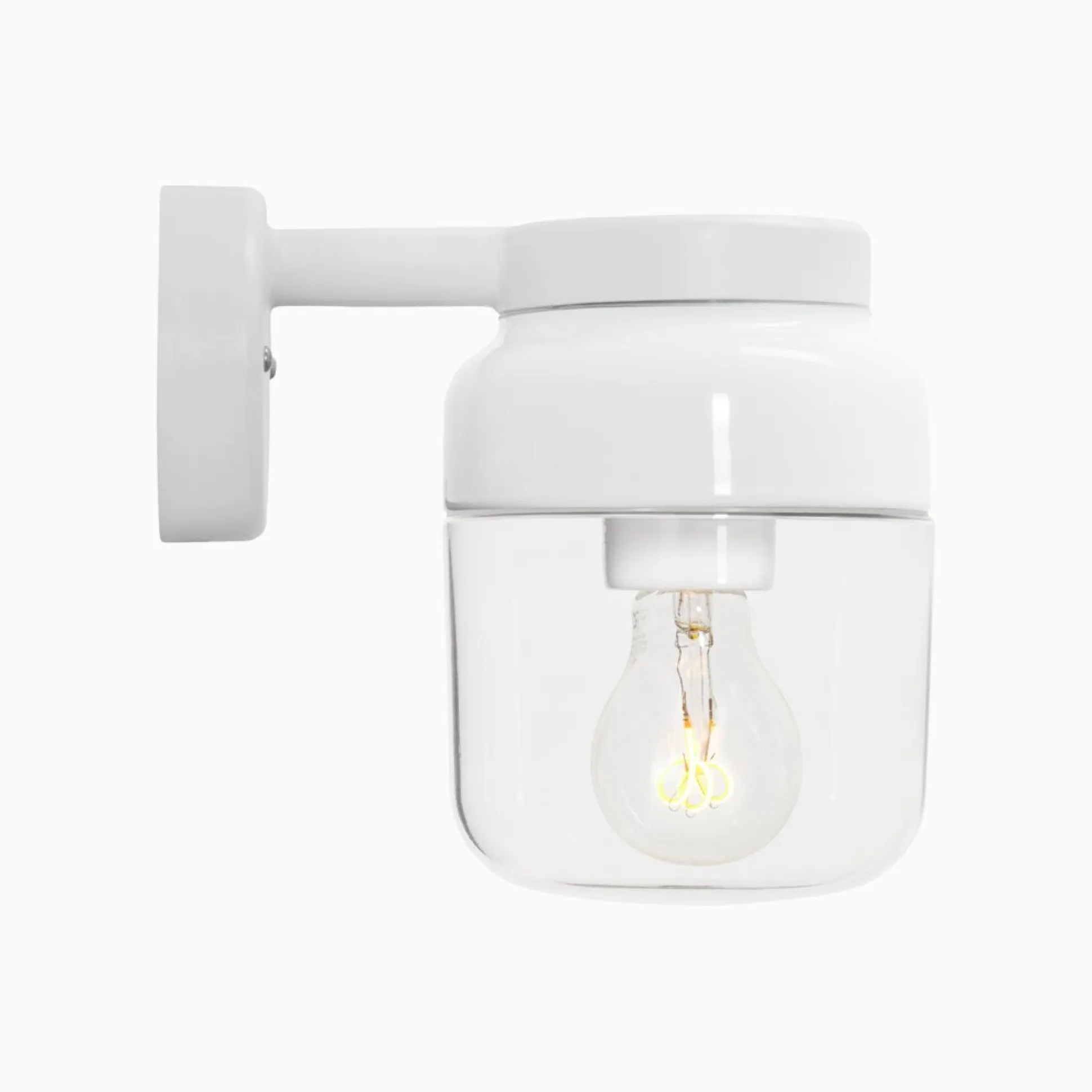 Ohm Wall 140 H205 vit med opalglas - E27