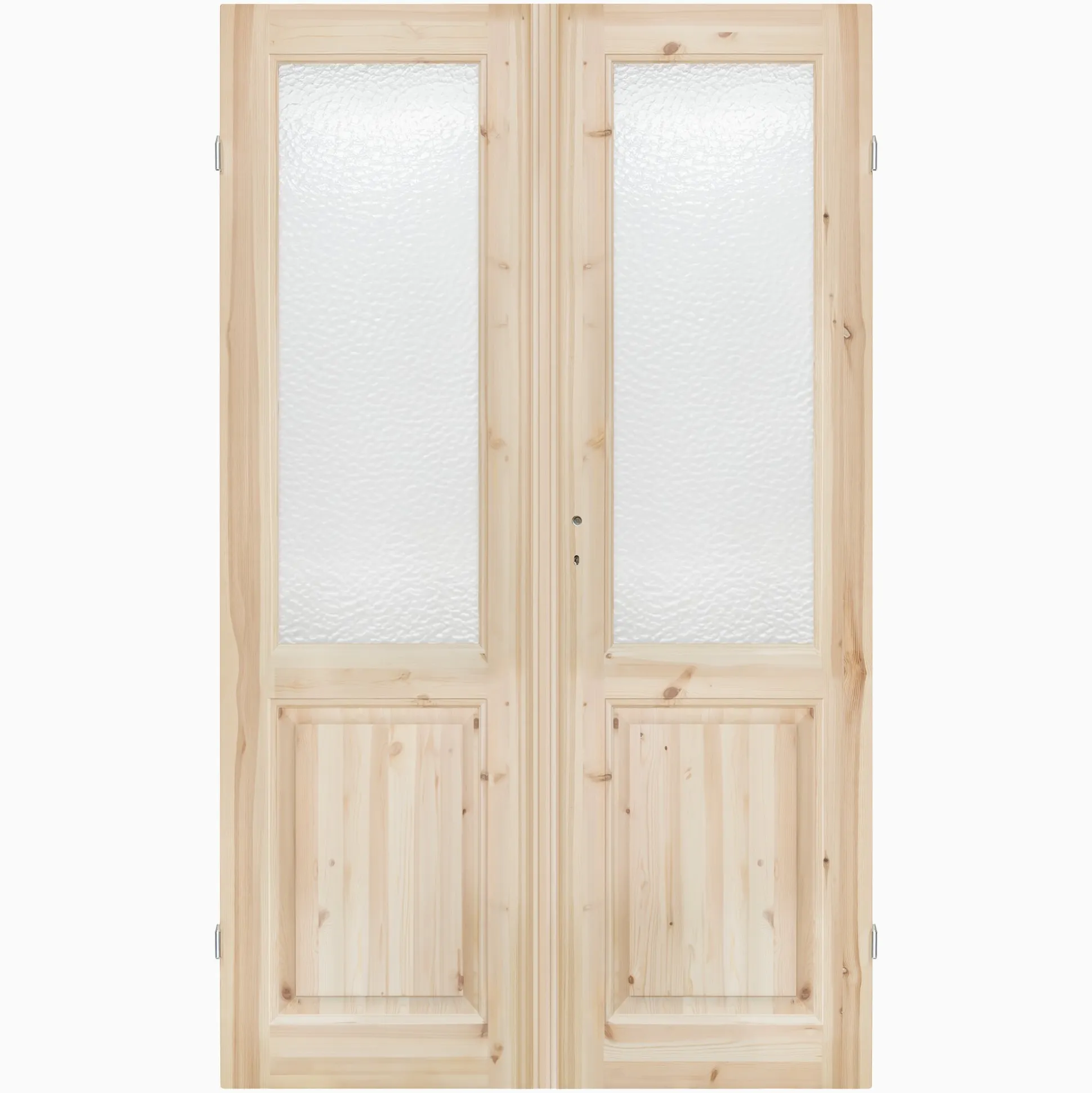 Parspegeldörr med karm ovanspegel ornamentglas M13x21 - Höger