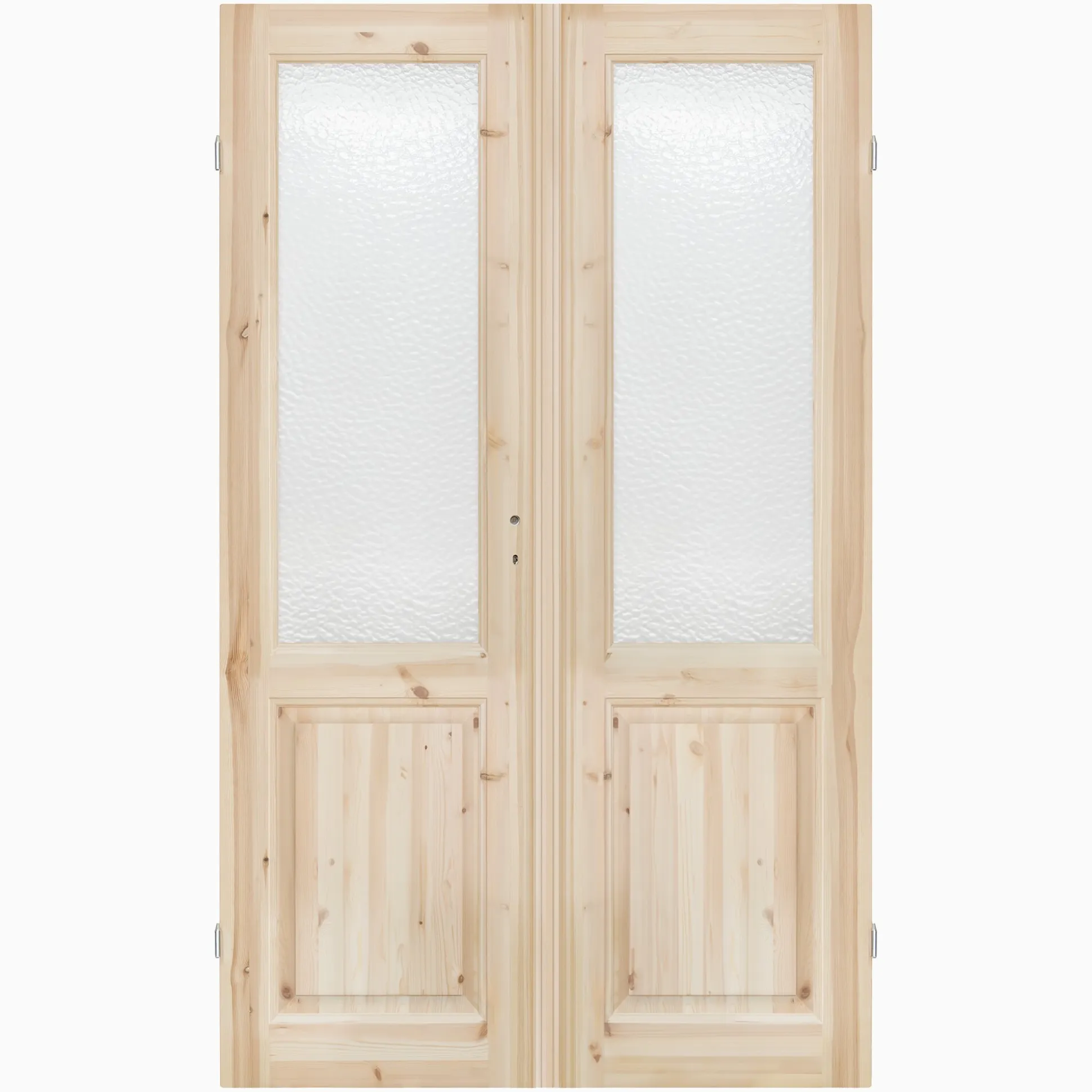 Parspegeldörr med karm ovanspegel ornamentglas M13x21 - Höger