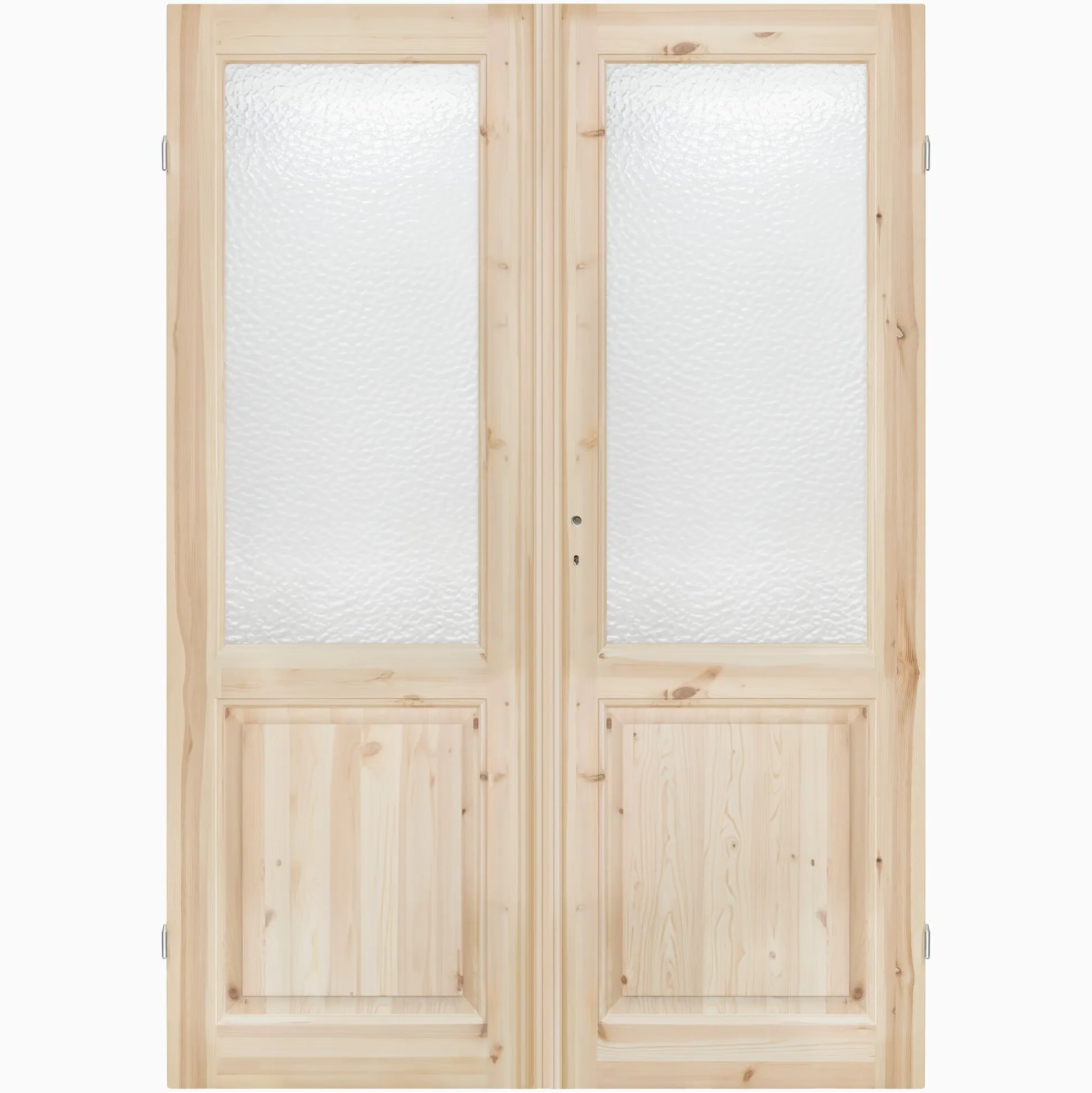 Parspegeldörr med karm ovanspegel ornamentglas M13x21 - Höger