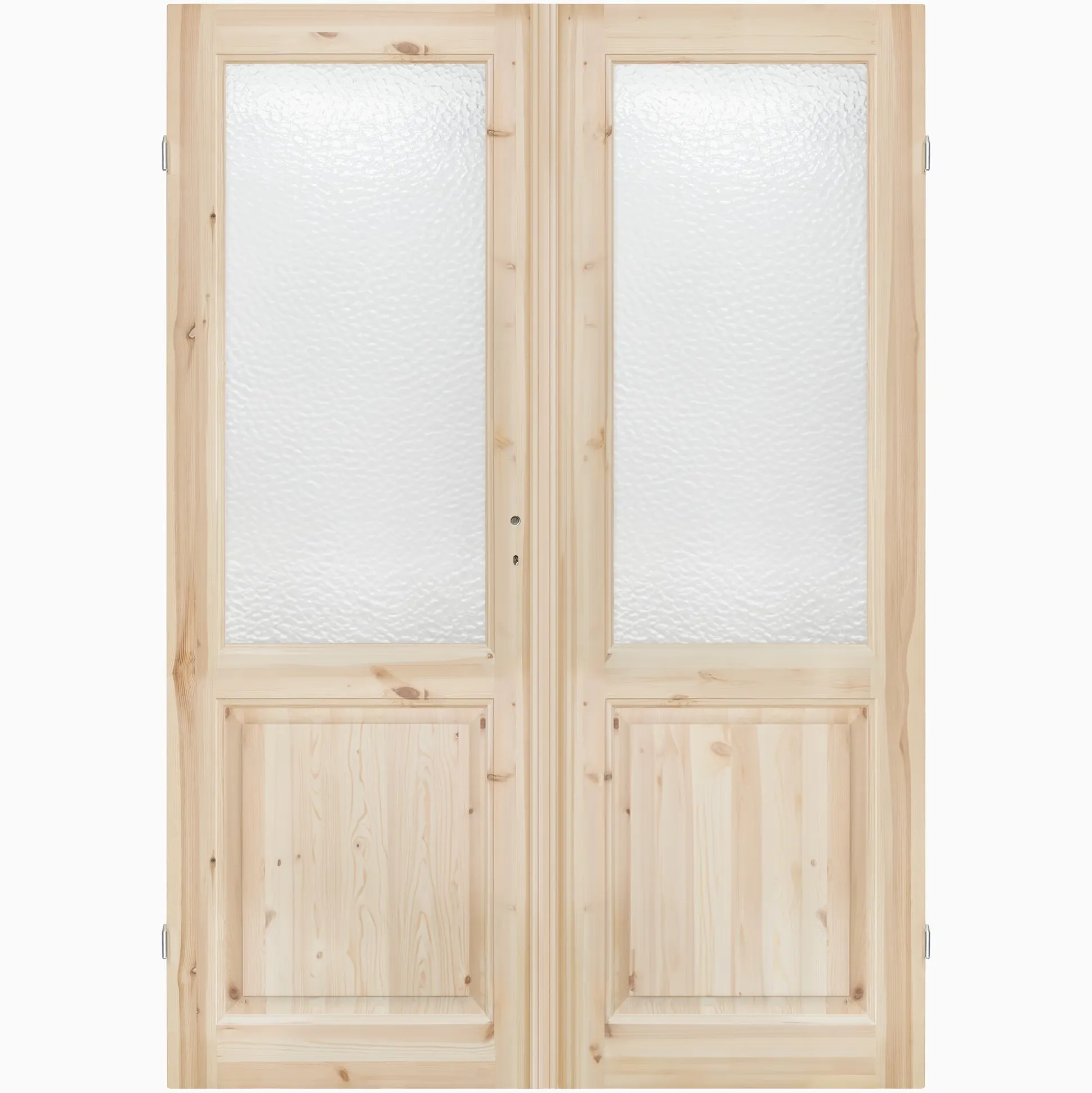 Parspegeldörr med karm ovanspegel ornamentglas M13x21 - Höger