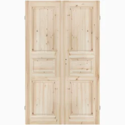 Parspegeldörr med karm 3-spegel K M13x21 - Höger