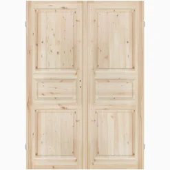Parspegeldörr med karm 3-spegel K M13x21 - Höger