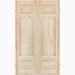 Parspegeldörr med karm 3-spegel L M13x21 - Höger