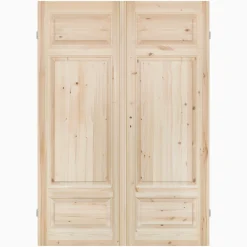 Parspegeldörr med karm 3-spegel L M13x21 - Höger