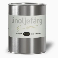 Pärlgrå linoljefärg provburk