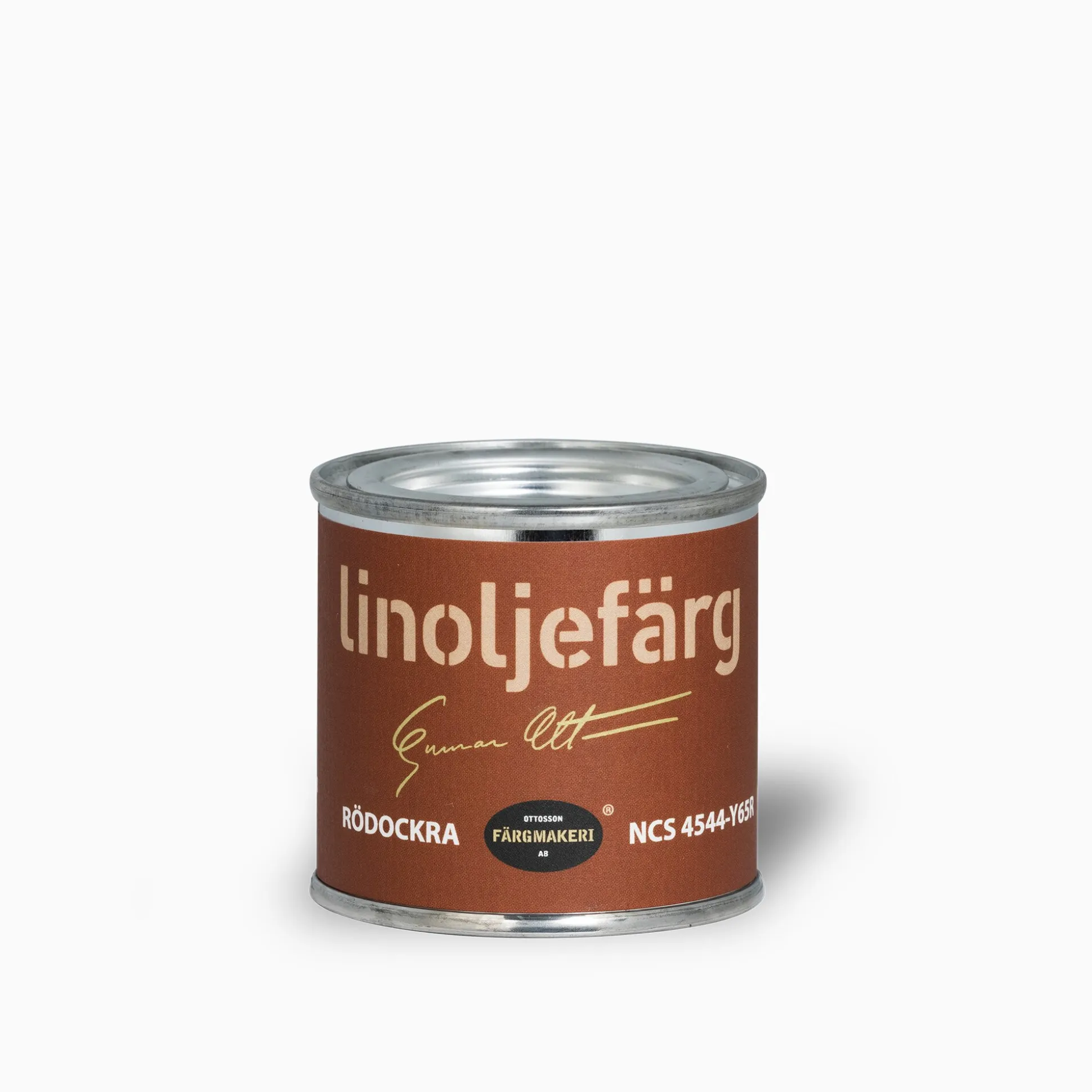 Rödockra 1A-Abricot linoljefärg 500 ml
