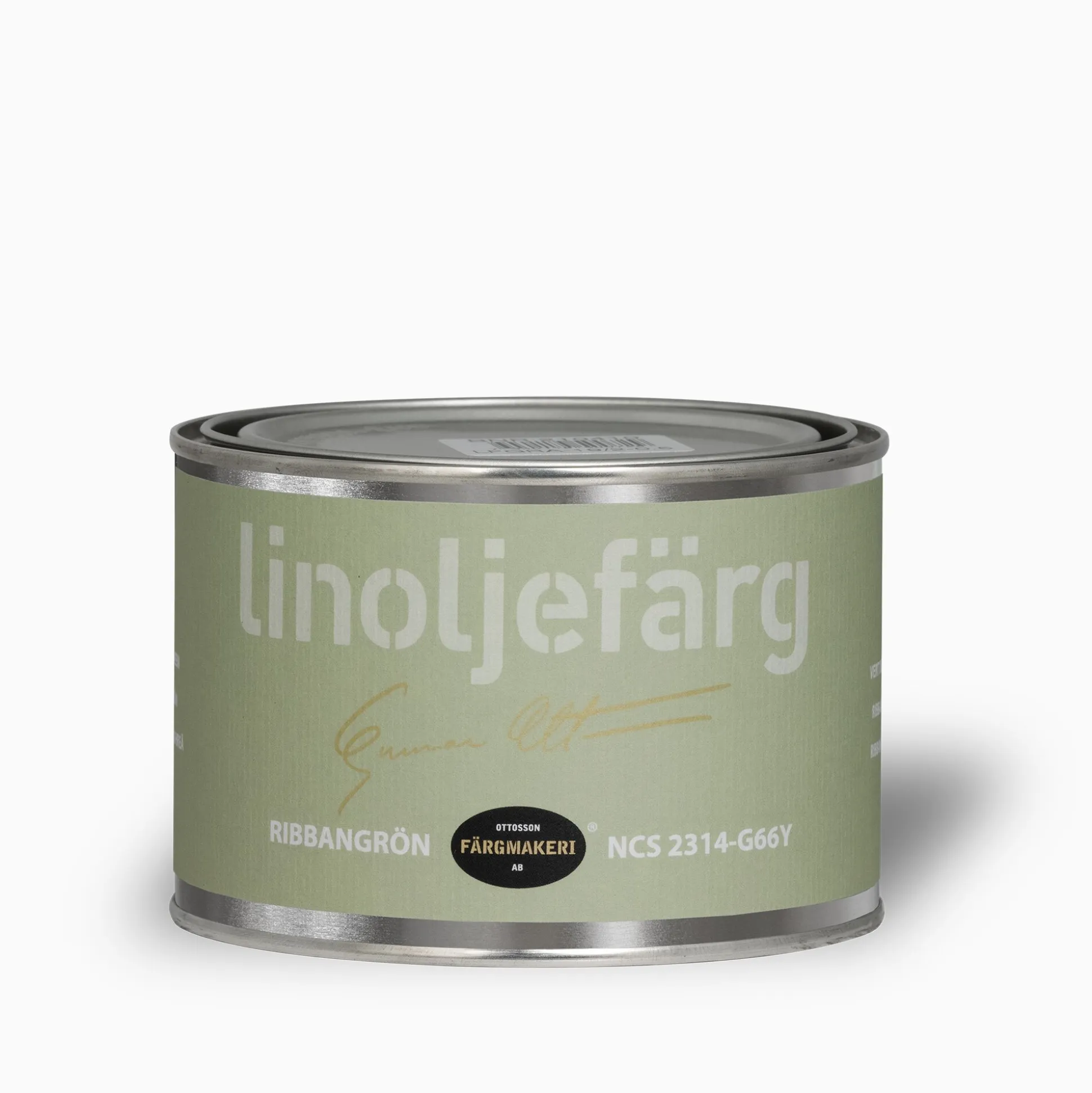 Ribbangrön linoljefärg 500 ml