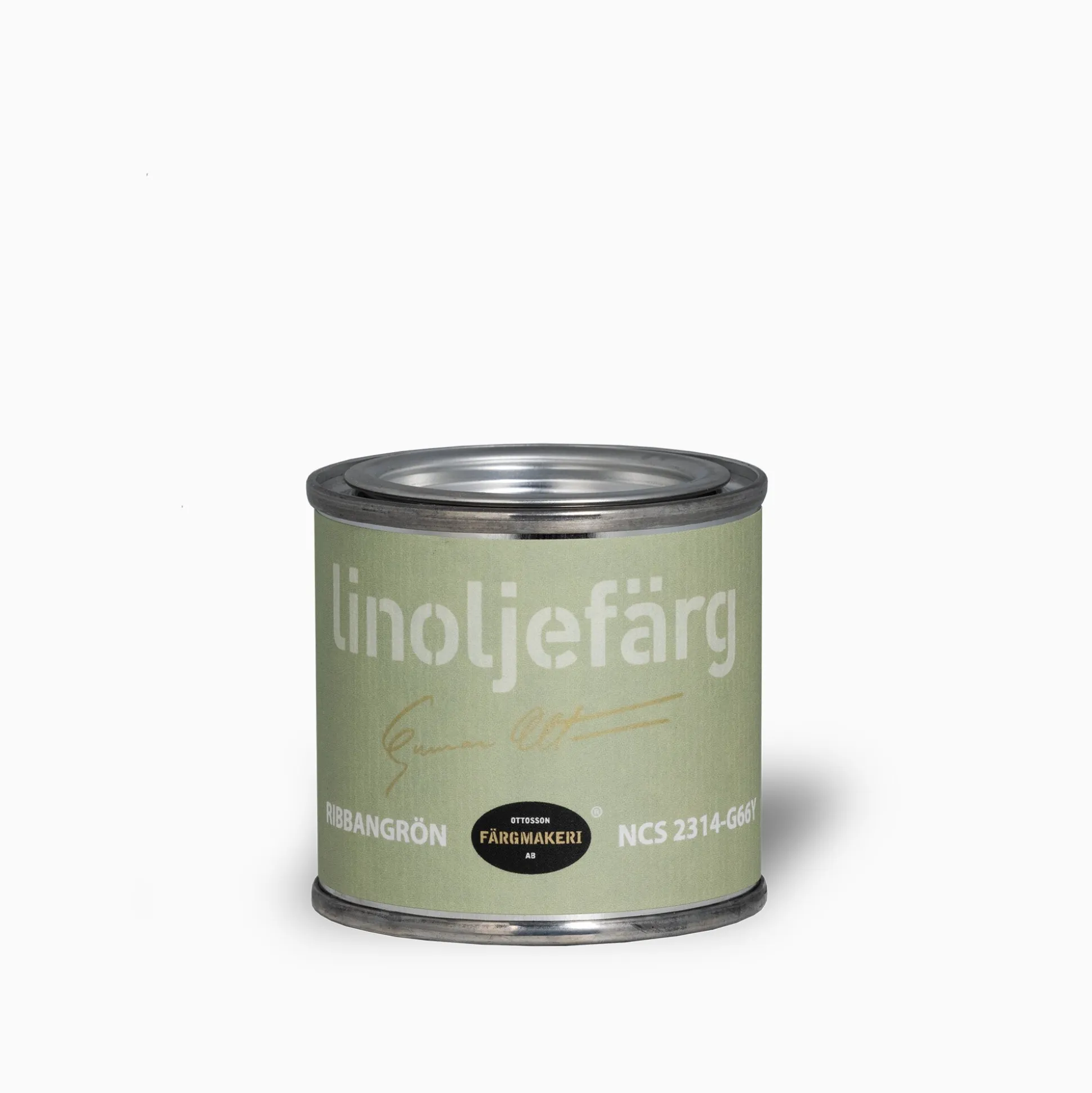 Ribbangrön linoljefärg 500 ml