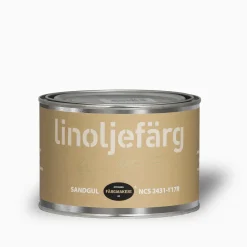 Sandgul linoljefärg provburk