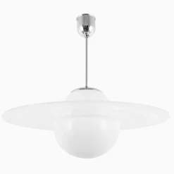Saturnuslampa variant förnicklad mässing 550 mm