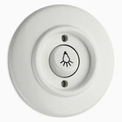 Signalknapp Lampa vit med ring