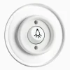 Signalknapp Lampa vit med glasring