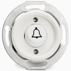 Signalknapp Ringklocka vit insats