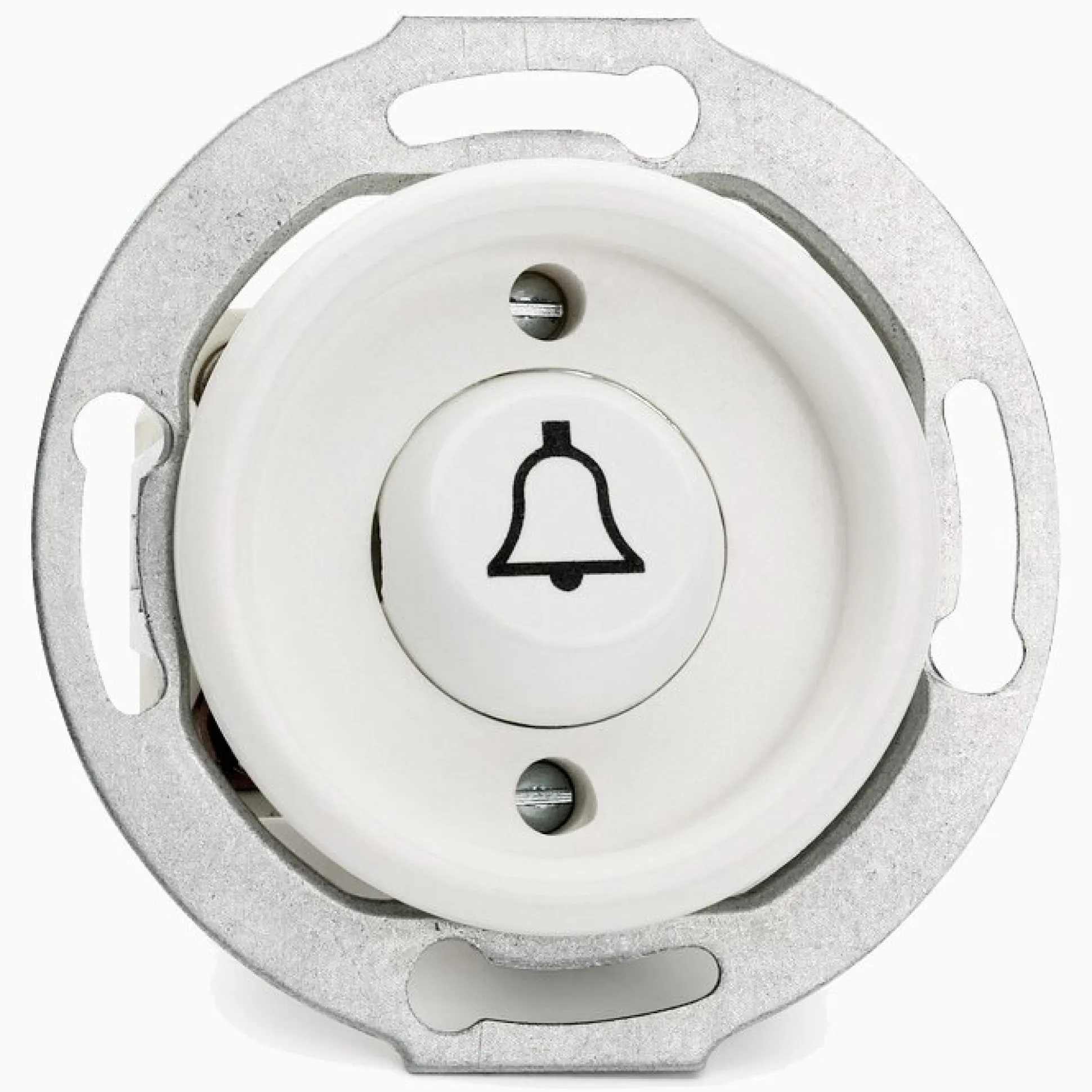 Signalknapp Ringklocka vit insats