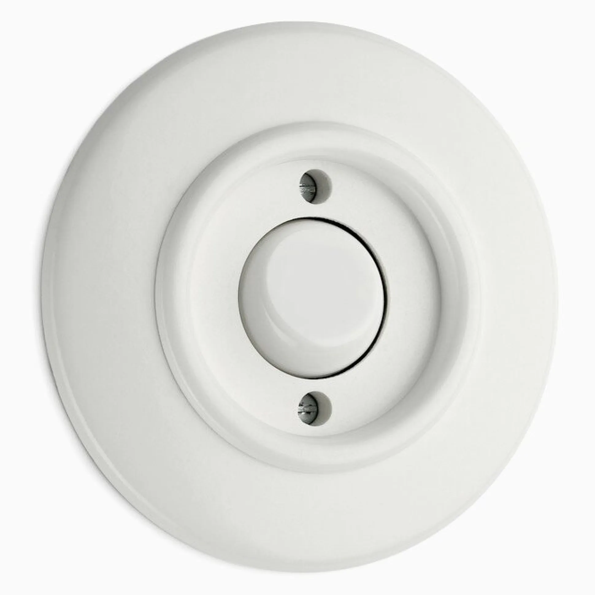 Signalknapp vit med ring
