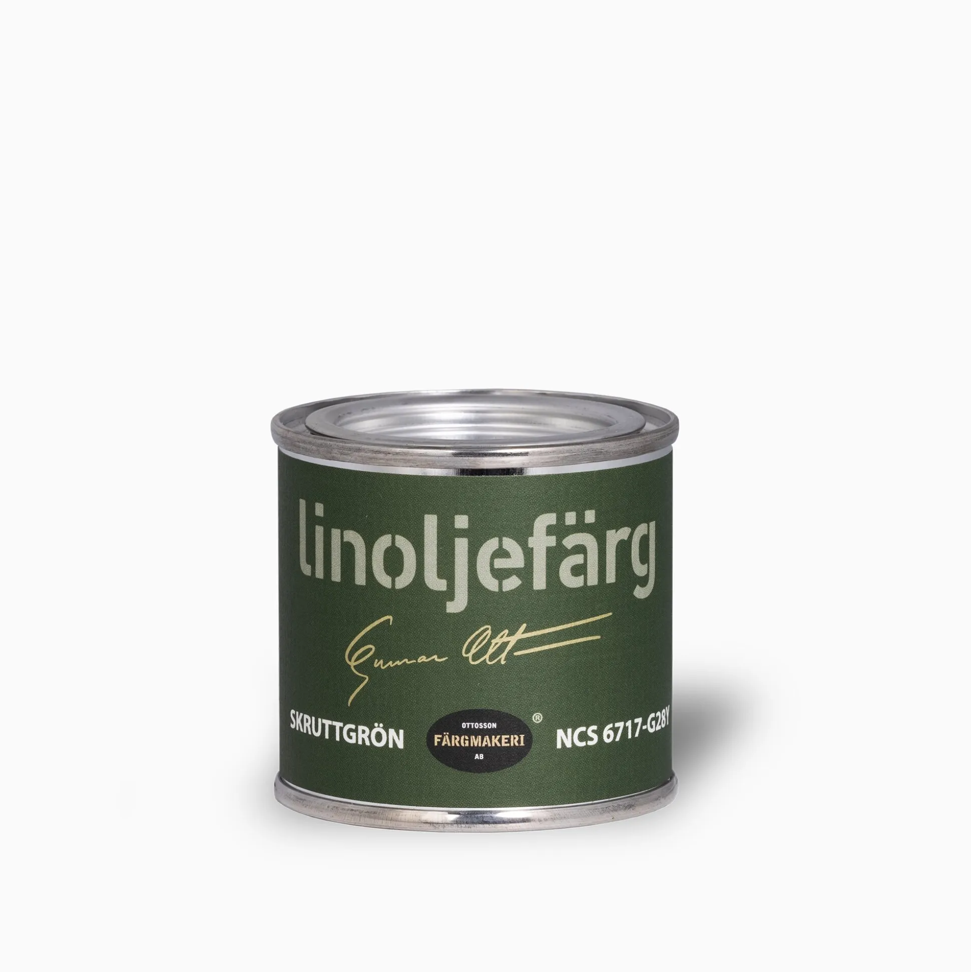 Skruttgrön linoljefärg 500 ml