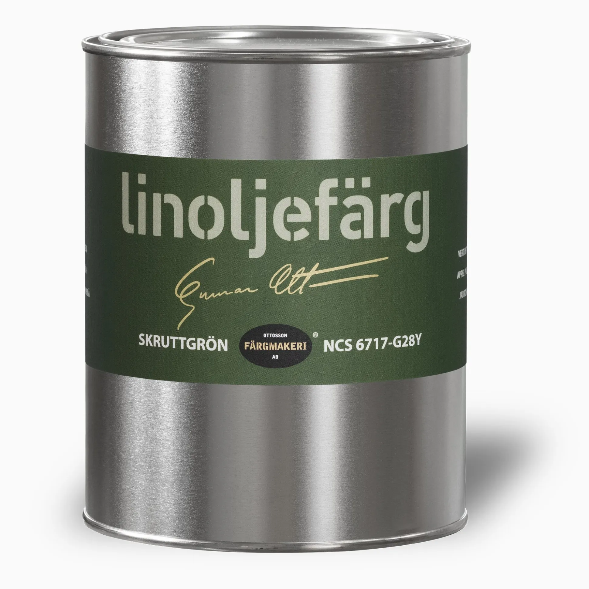 Skruttgrön linoljefärg 500 ml