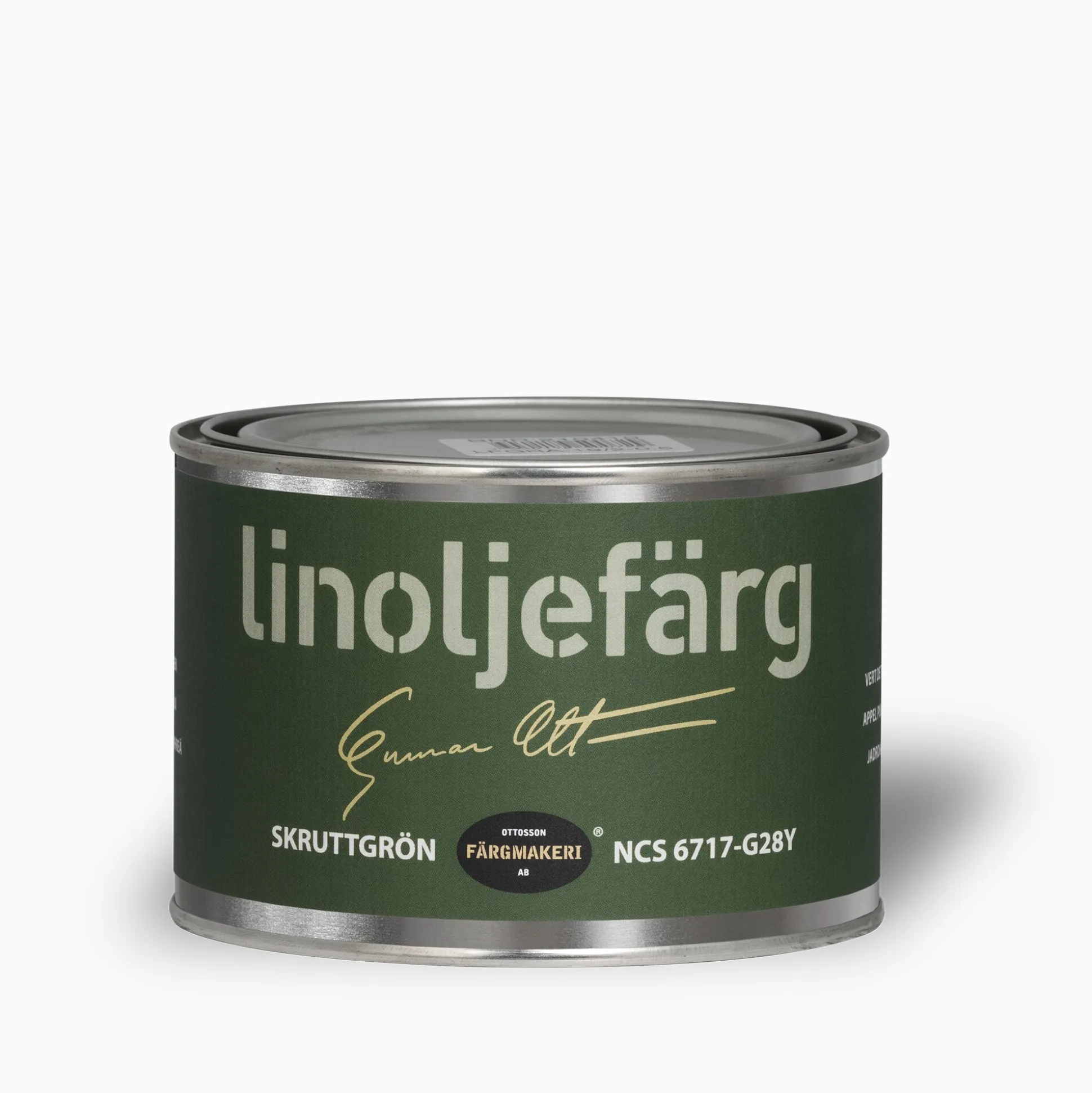 Skruttgrön linoljefärg 500 ml