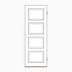 Spegeldörr med karm 4-spegel M7x20 - Höger