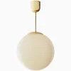 Taklampa Edeby gräddvit - mässing 480 mm