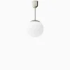 Taklampa klot förnicklad mässing 380 mm