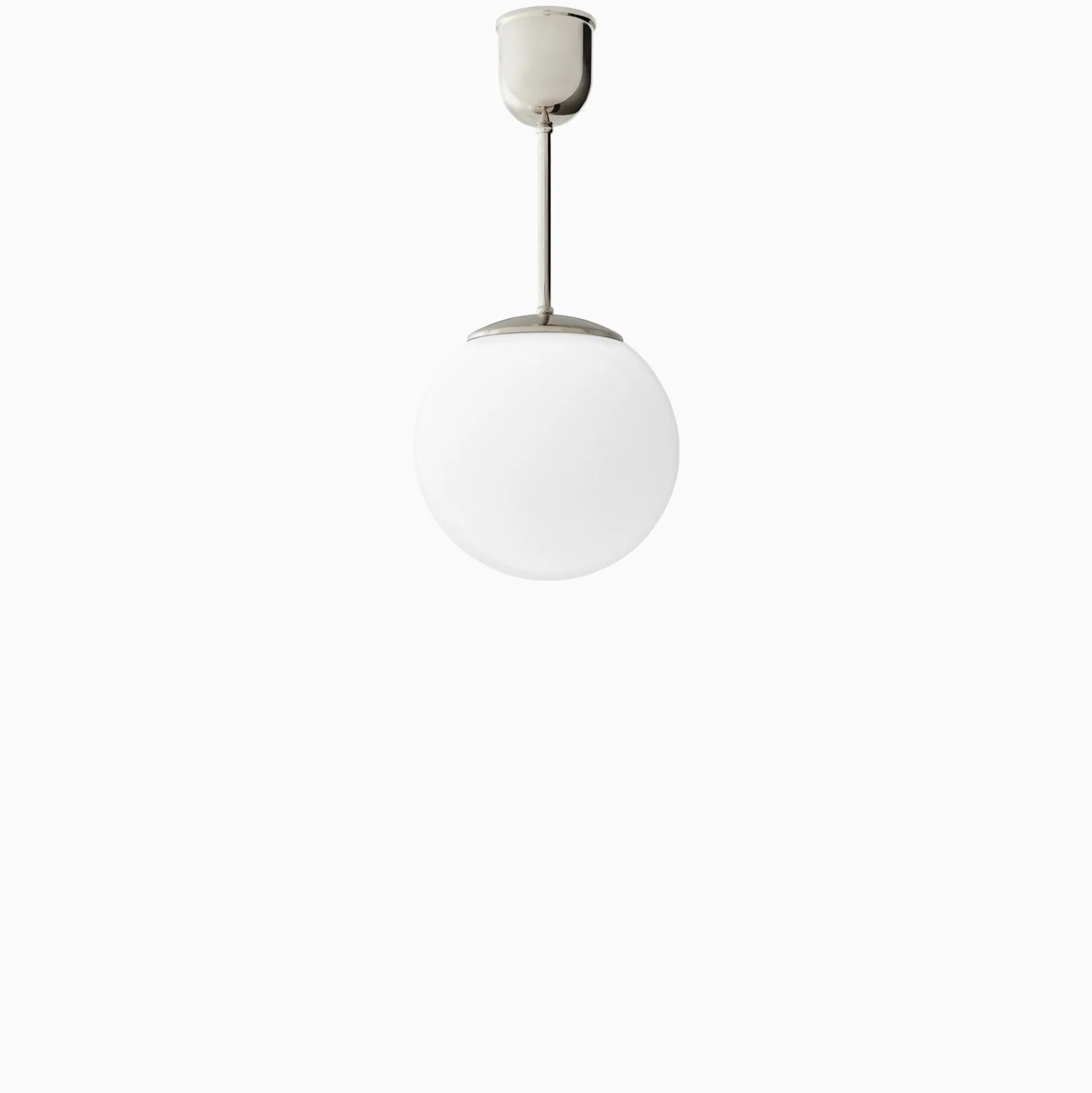 Taklampa klot förnicklad mässing 380 mm