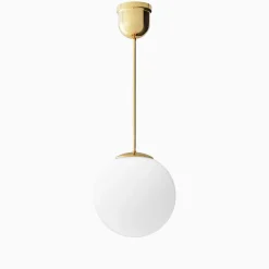 Taklampa klot mässing 720 mm med stor takkopp
