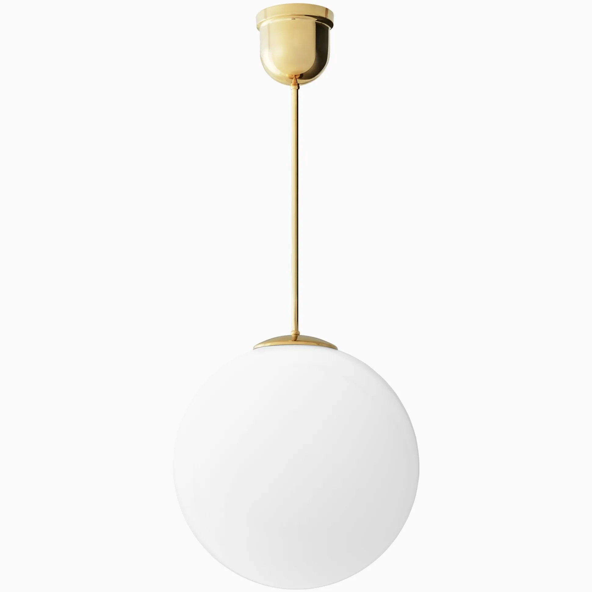 Taklampa klot mässing 820 mm med stor takkopp