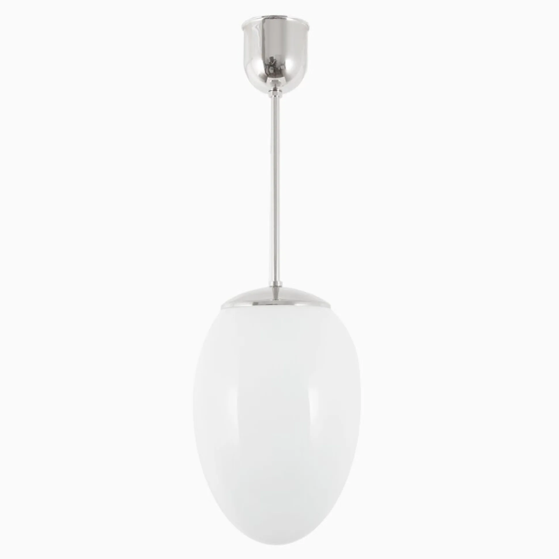 Taklampa Ova Liten förnicklad mässing 780 mm