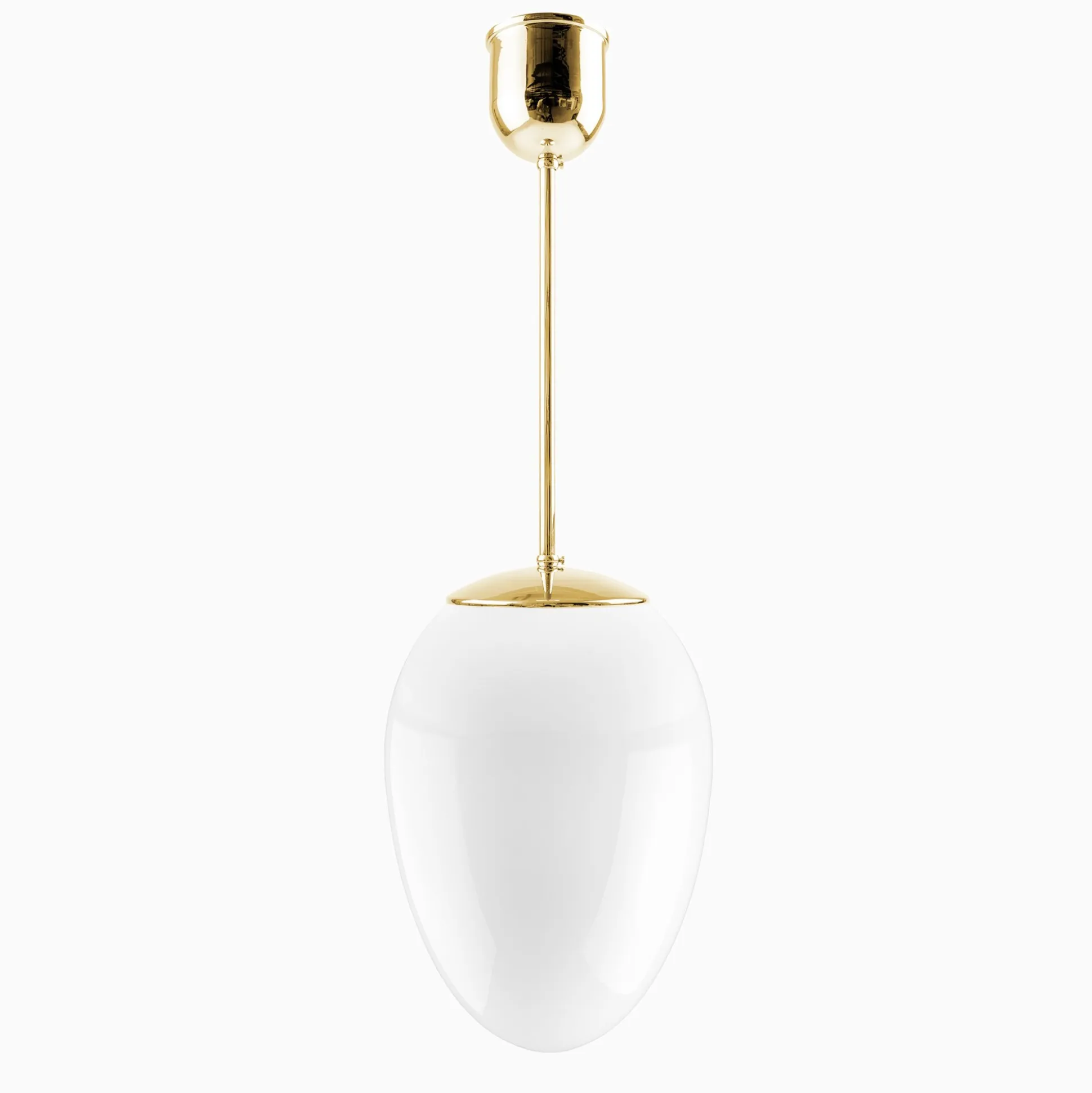 Taklampa Ova Liten mässing 580 mm