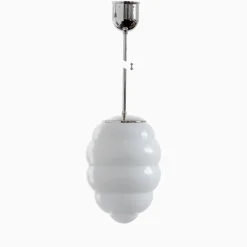 Taklampa Bikupa förnicklad mässing 640 mm