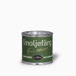 Thottgrön linoljefärg provburk