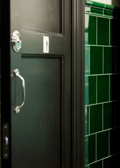 Toalettregel förnicklad mässing